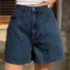 Petite Women’s Relaxed Fit Bermuda Denim Shorts