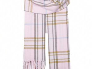 Unisex Plaid Knitted Fringe Winter Scarf