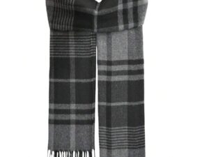 Warm Plaid Knit Scarf for Cold Weather